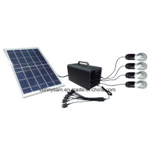 Mini sistema solar portátil interior y al aire libre con el cargador móvil